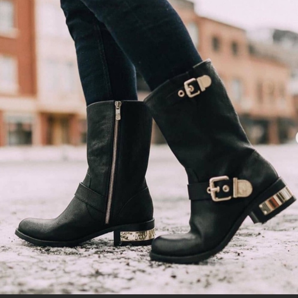 Vince Camuto Winchell moto booties